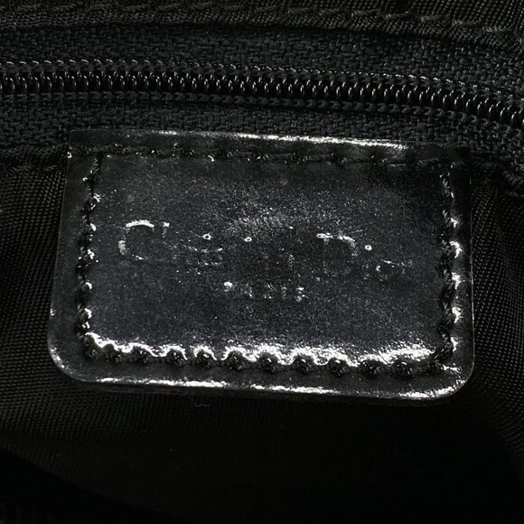 DIOR/ChristianDior Trotteur Black Cream PVC Patent Leather Handbag - Picture 8 of 15